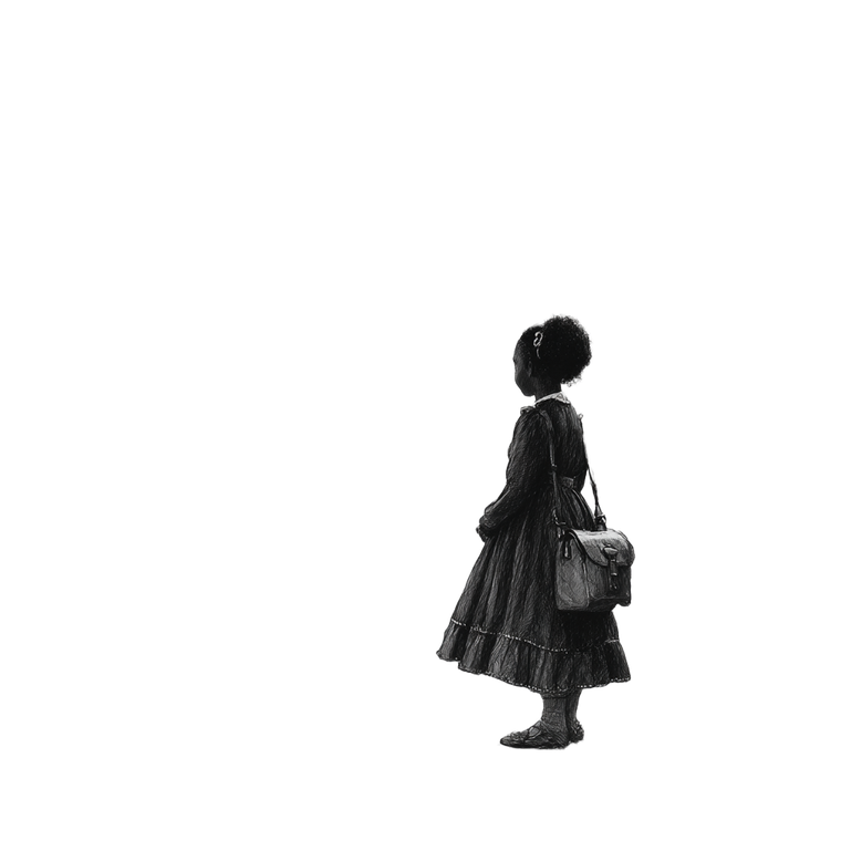Little Girl Walking V4 Vinyl Car Decal Sticker – Waterproof & UV-Resistant 3.4133333333333336"