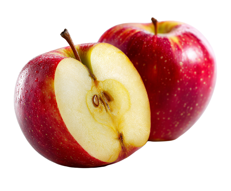 Apple Halves Vinyl Car Decal Sticker – Waterproof & UV-Resistant 6.613333333333333"