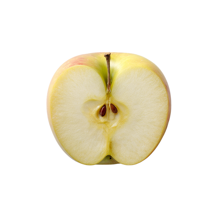 Half-Cut Apple Vinyl Car Decal Sticker – Waterproof & UV-Resistant 6.826666666666667"