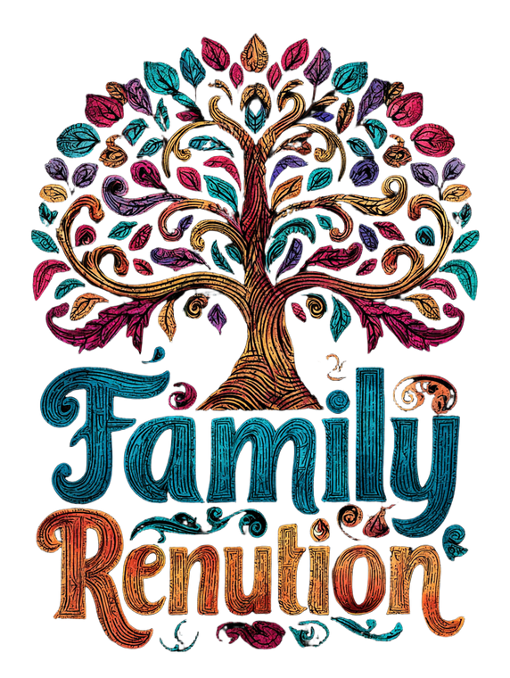 Family Reunion Tree Vinyl Car Decal Sticker – Waterproof & UV-Resistant 4.1066666666666665"
