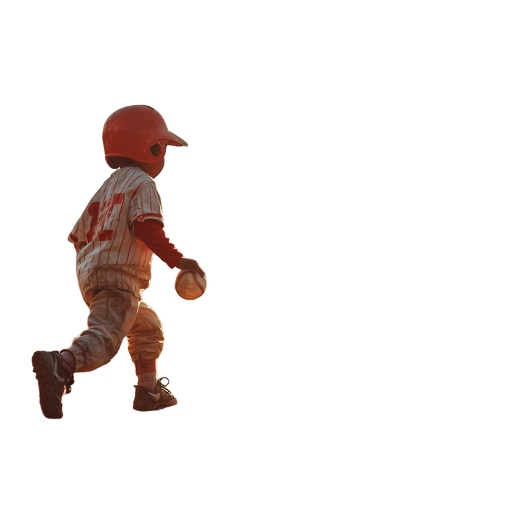 Boy Playing Baseball V3 Vinyl Car Decal Sticker – Waterproof & UV-Resistant 3.4133333333333336"