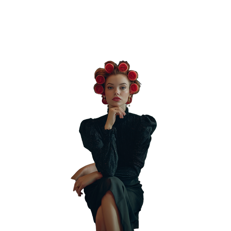 Glamorous Salon Model Vinyl Car Decal Sticker – Waterproof & UV-Resistant 3.4133333333333336"