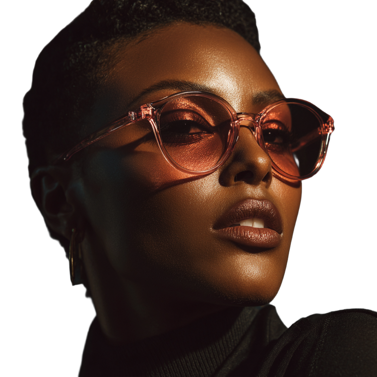 Stylish Black Woman V44 Vinyl Car Decal Sticker – Waterproof & UV-Resistant 6.826666666666667"