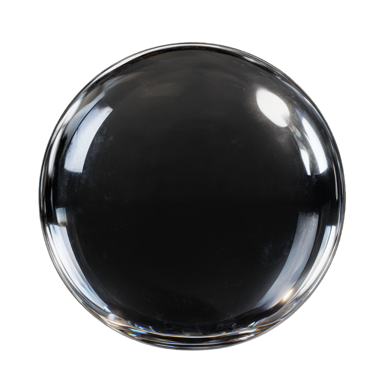 Transparent Glass Ball Vinyl Car Decal Sticker – Waterproof & UV-Resistant 3.4133333333333336"