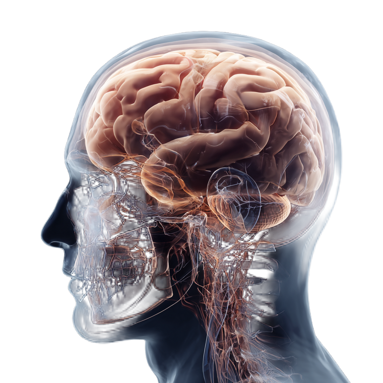Human Brain Illustration V5 Vinyl Car Decal Sticker – Waterproof & UV-Resistant 3.4133333333333336"