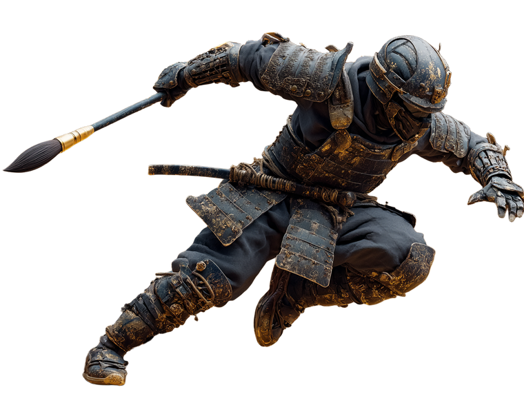 Modern Ninja Artist Vinyl Car Decal Sticker – Waterproof & UV-Resistant 6.1866666666666665"