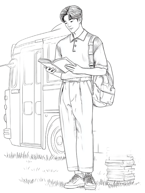 Fashionable Young Man V7 Vinyl Car Decal Sticker – Waterproof & UV-Resistant 8.213333333333333"