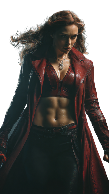 Scarlet Witch Portrait V6 Vinyl Car Decal Sticker – Waterproof & UV-Resistant 9.706666666666667"