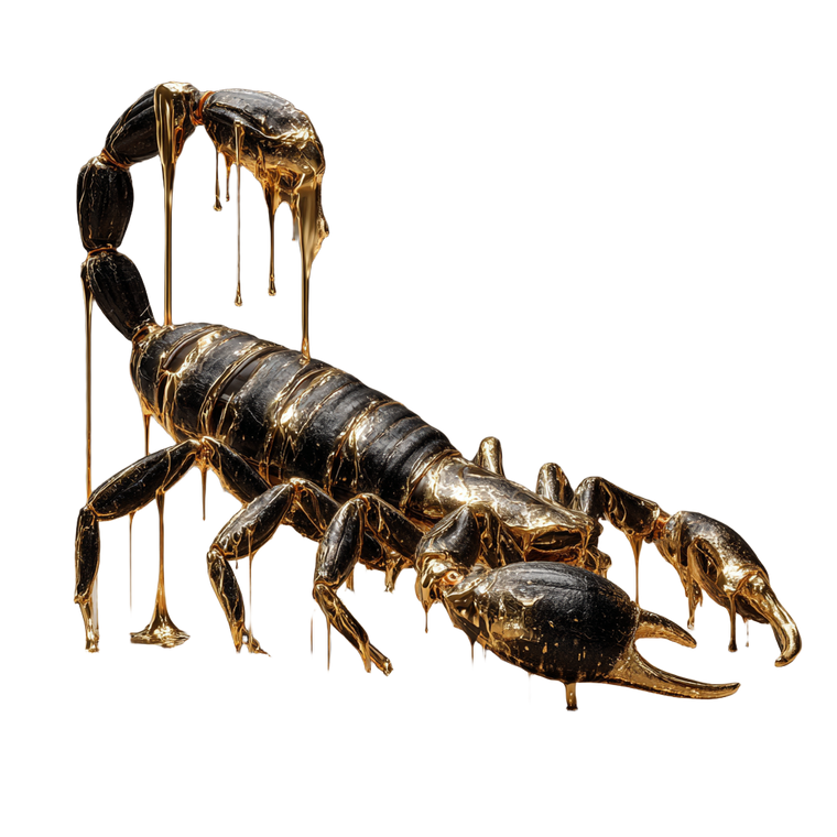 Golden Scorpion Vinyl Car Decal Sticker – Waterproof & UV-Resistant 6.826666666666667"