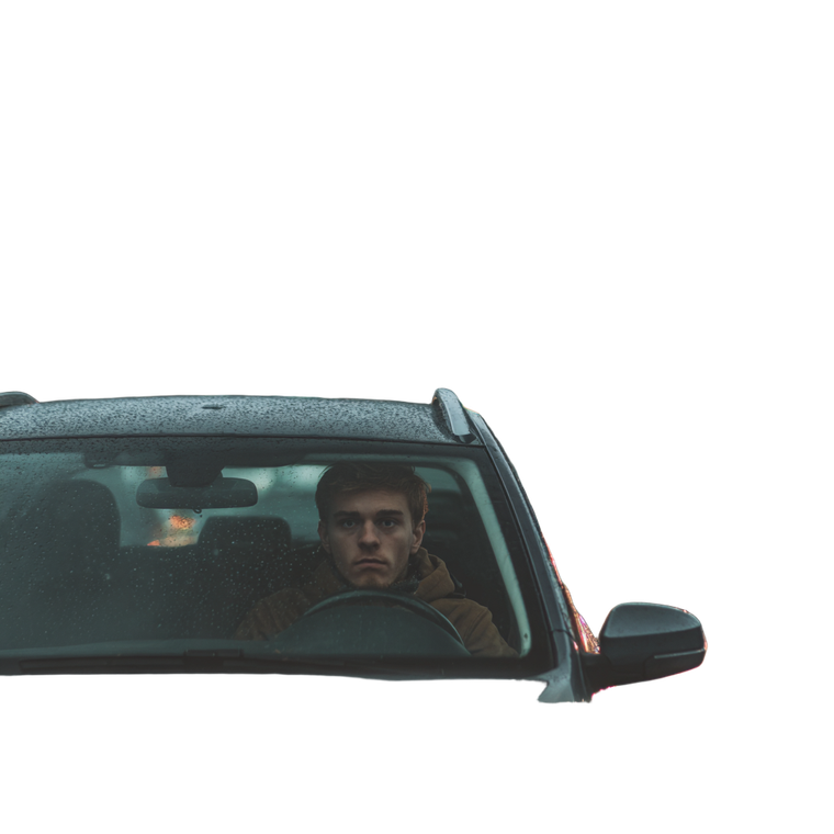 Stuck In Traffic V2 Vinyl Car Decal Sticker – Waterproof & UV-Resistant 6.826666666666667"