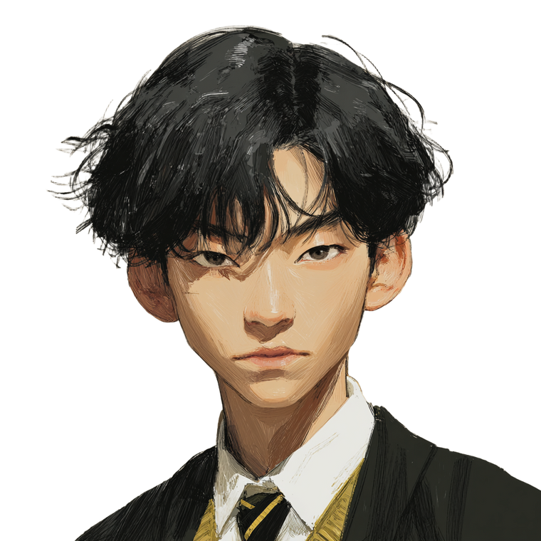 Smug Hufflepuff Boy Vinyl Car Decal Sticker – Waterproof & UV-Resistant 3.4133333333333336"