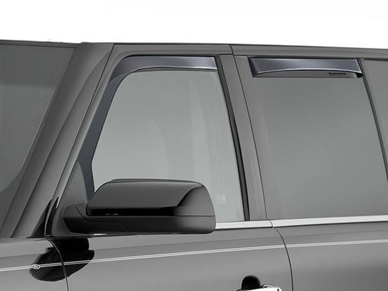 Enhance Your Drive with Weathertech Rainguard | Made for 2009-2019 Ford Flex | Aerodynamic Design, Dark Smoke, Set of 4