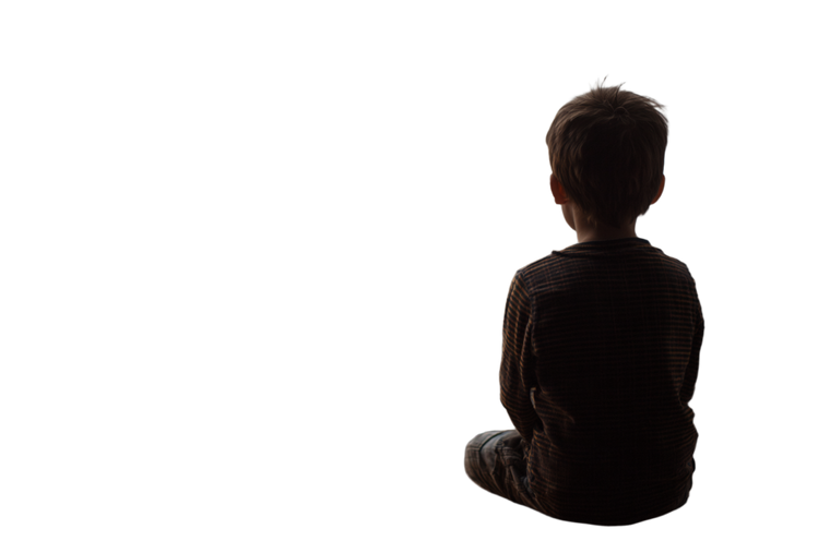 Lonely Child Silhouette Vinyl Car Decal Sticker – Waterproof & UV-Resistant 5.97333333333333