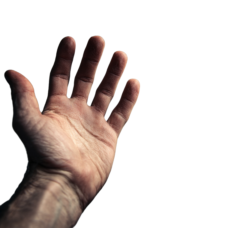 Raised Hand Slap Vinyl Car Decal Sticker – Waterproof & UV-Resistant 6.826666666666667"