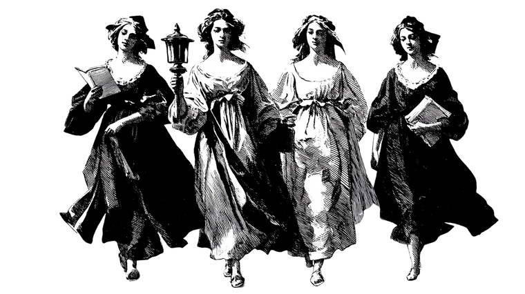 Torch-Bearing Women V3 Vinyl Car Decal Sticker – Waterproof & UV-Resistant 2.72"