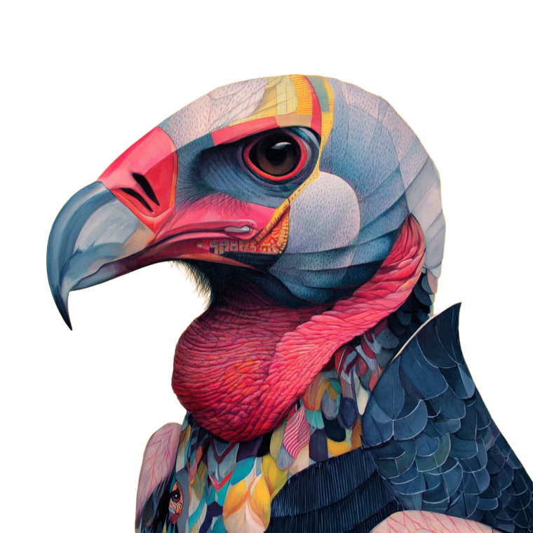 Vulture Vinyl Car Decal Sticker – Waterproof & UV-Resistant 6.826666666666667"
