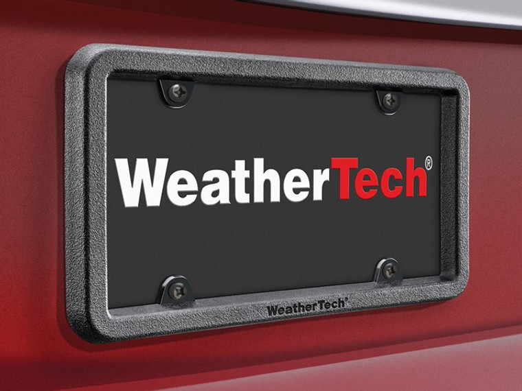 Ultimate Protection License Plate Frame by Weathertech | BumpFrame | Robust Impact-Resistant Design | Satin Black Finish