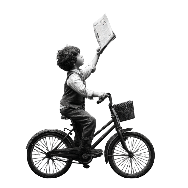 Child On Bicycle V4 Vinyl Car Decal Sticker – Waterproof & UV-Resistant 3.4133333333333336"