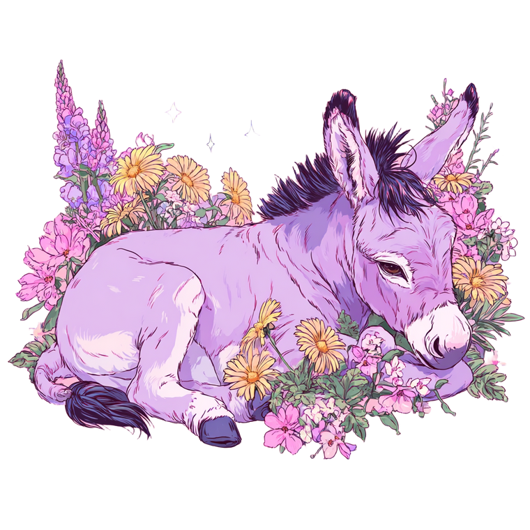 Coquette Eeyore Illustration Vinyl Car Decal Sticker – Waterproof & UV-Resistant 3.4133333333333336"