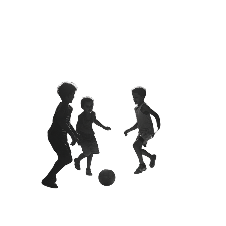 Kids Playing Football Vinyl Car Decal Sticker – Waterproof & UV-Resistant 3.4133333333333336"