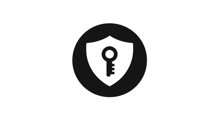 Key Shield Icon Vinyl Car Decal Sticker – Waterproof & UV-Resistant 5.4