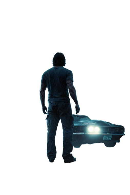 Mysterious Night Figure V2 Vinyl Car Decal Sticker – Waterproof & UV-Resistant 4.4