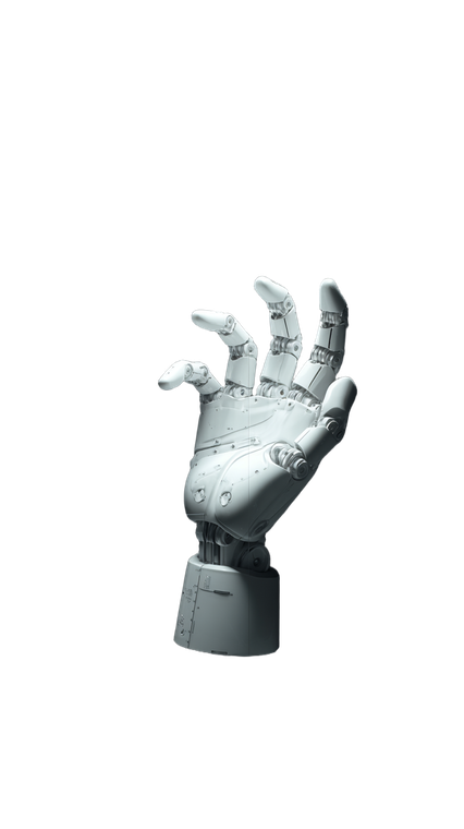 Robotic Hand Adjusting Hologram Vinyl Car Decal Sticker – Waterproof & UV-Resistant 9.706666666666667"