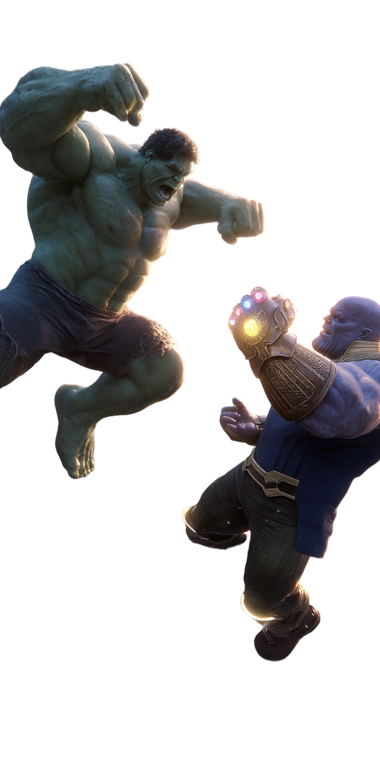 Hulk Vs Thanos V4 Vinyl Car Decal Sticker – Waterproof & UV-Resistant 10.2