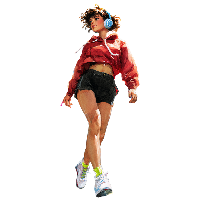 Confident Urban Woman V17 Vinyl Car Decal Sticker – Waterproof & UV-Resistant 6.826666666666667"