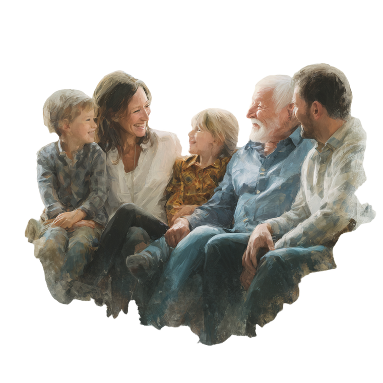 Joyful Togetherness Vinyl Car Decal Sticker – Waterproof & UV-Resistant 3.4133333333333336"