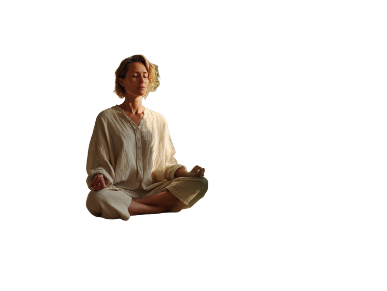 Meditating Woman V77 Vinyl Car Decal Sticker – Waterproof & UV-Resistant 6.1866666666666665"