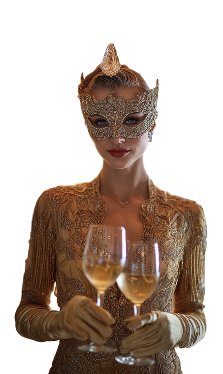 Elegant Masquerade Woman V2 Vinyl Car Decal Sticker – Waterproof & UV-Resistant 4.746666666666667"