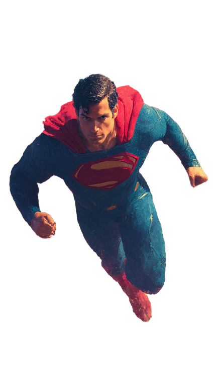 Superman Flying Close-Up Vinyl Car Decal Sticker – Waterproof & UV-Resistant 4.8533333333333335"