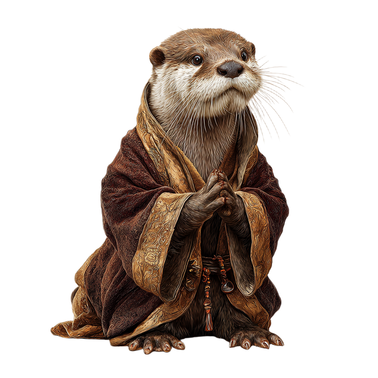 Otter Chieftain Vinyl Car Decal Sticker – Waterproof & UV-Resistant 3.4133333333333336"