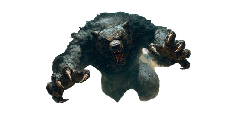 Vicious Werebear Charge Vinyl Car Decal Sticker – Waterproof & UV-Resistant 2.72"