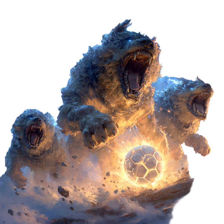 Three-Headed Cerberus V7 Vinyl Car Decal Sticker – Waterproof & UV-Resistant 3.4133333333333336"