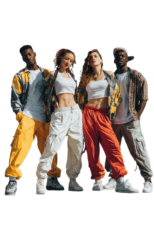 Hip-Hop Dancers Vinyl Car Decal Sticker – Waterproof & UV-Resistant 4.4