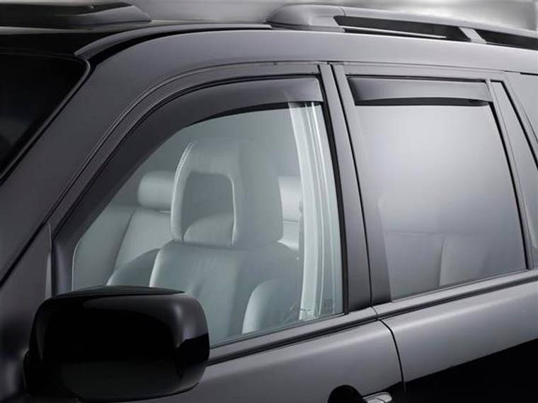 Ultimate Aerodynamic Honda Pilot Rainguard | Optically Transparent Set of 4