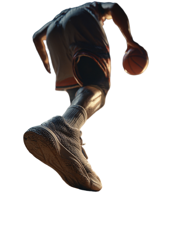 Basketball Player Dribbling V5 Vinyl Car Decal Sticker – Waterproof & UV-Resistant 8.213333333333333"