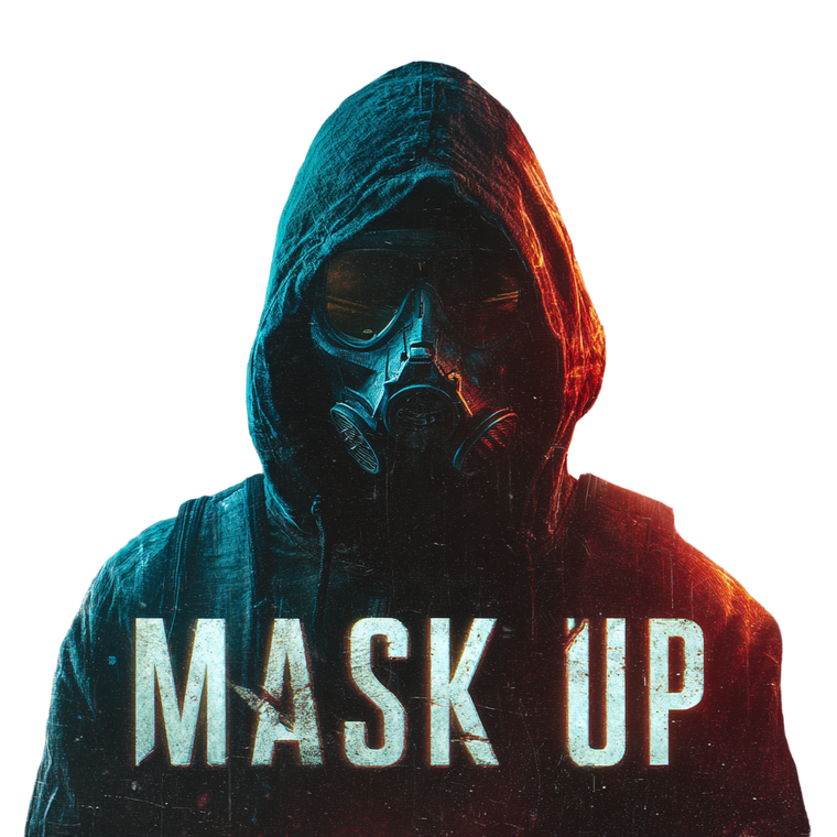 Mask Up Vinyl Car Decal Sticker – Waterproof & UV-Resistant 3.4133333333333336"