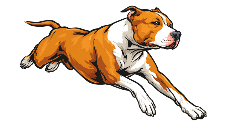 Jumping Pitbull Logo Vinyl Car Decal Sticker – Waterproof & UV-Resistant 5.546666666666667"