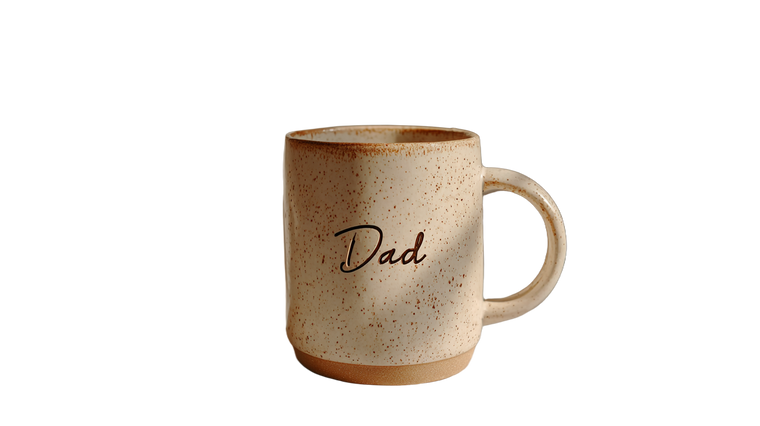 Dad Coffee Mug Vinyl Car Decal Sticker – Waterproof & UV-Resistant 2.72"