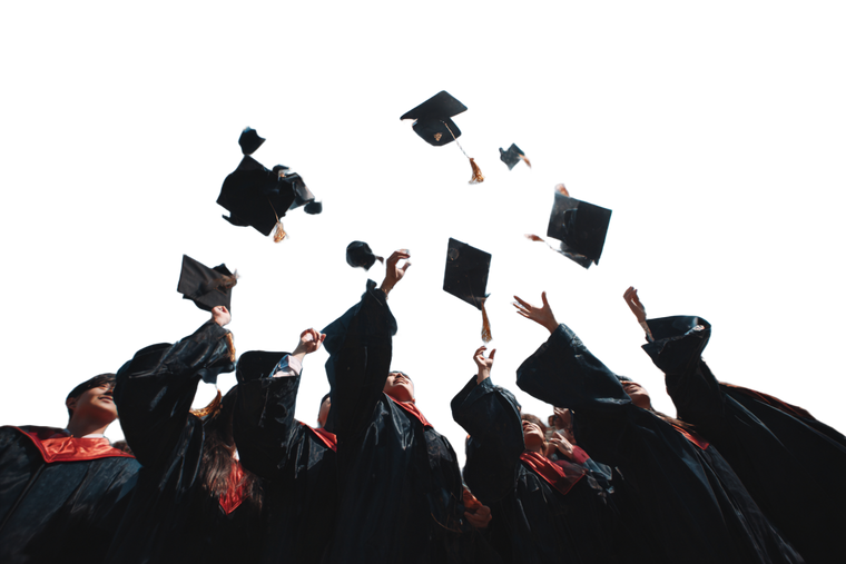 Happy Graduates Celebrating V3 Vinyl Car Decal Sticker – Waterproof & UV-Resistant 5.97333333333333