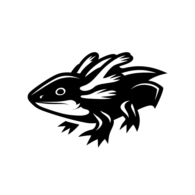 Axolotls Logo Vinyl Car Decal Sticker – Waterproof & UV-Resistant 3.4133333333333336"