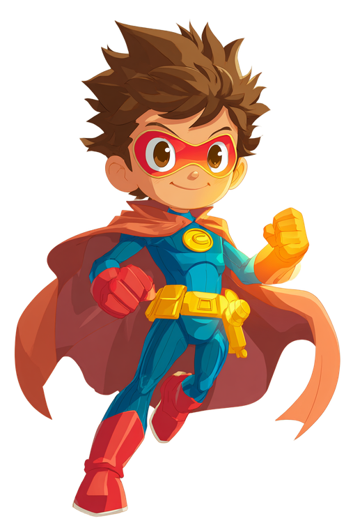 Heroic Teen Superhero Vinyl Car Decal Sticker – Waterproof & UV-Resistant 8.96"