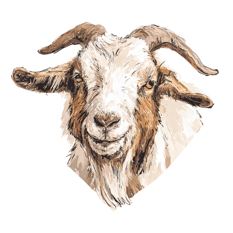 Goat Love Sticker Vinyl Car Decal Sticker – Waterproof & UV-Resistant 3.4133333333333336"