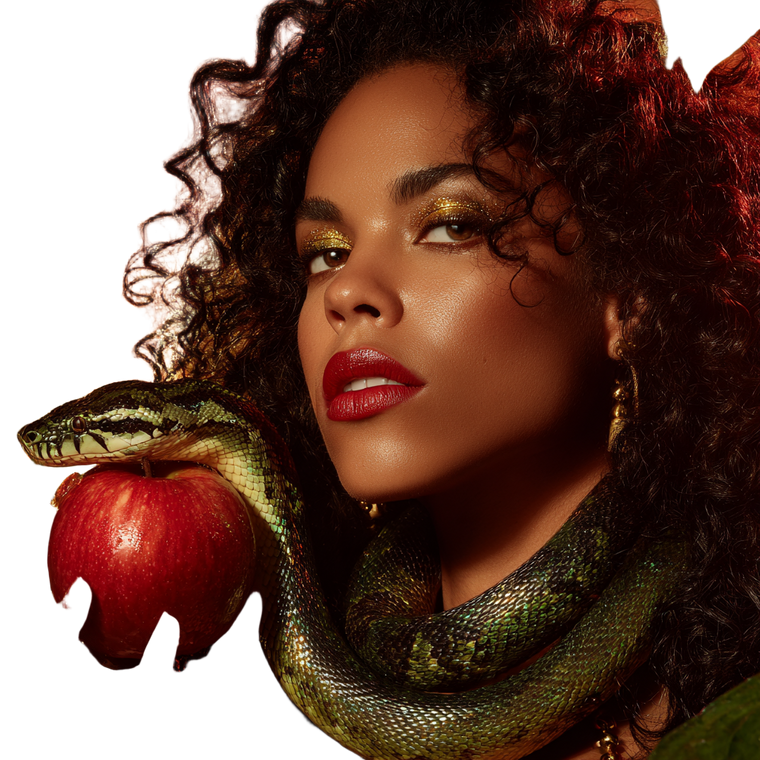 Enchanting Serpent Muse Vinyl Car Decal Sticker – Waterproof & UV-Resistant 3.4133333333333336"
