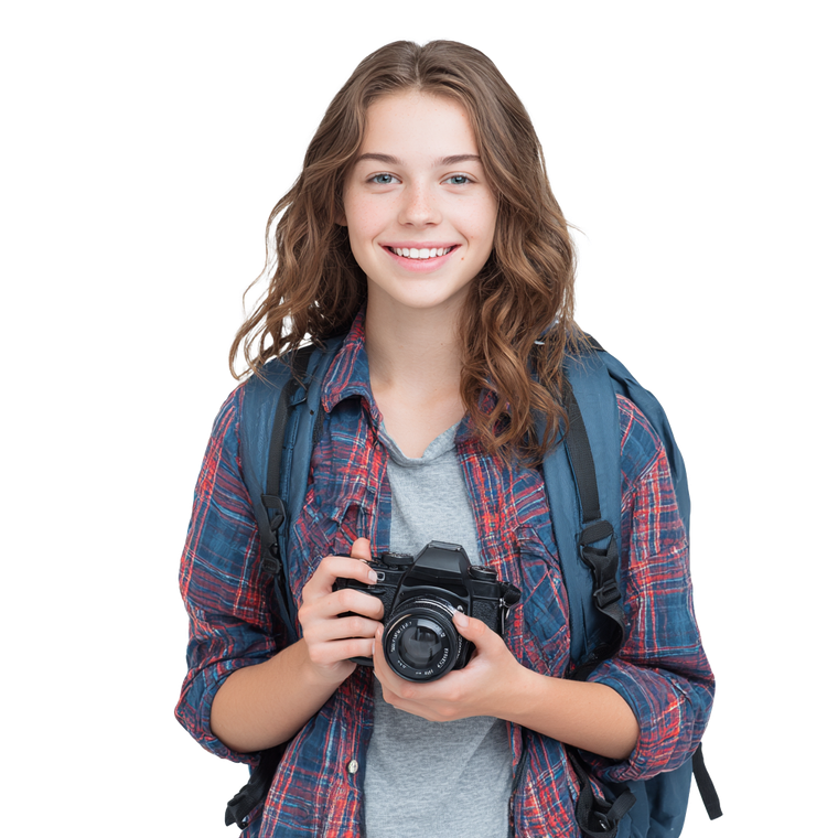Proud Teen Photographer Vinyl Car Decal Sticker – Waterproof & UV-Resistant 3.4133333333333336"