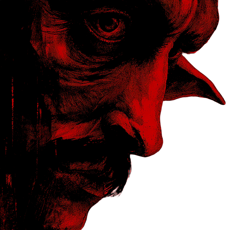 Boogie Man Portrait Vinyl Car Decal Sticker – Waterproof & UV-Resistant 3.4133333333333336"