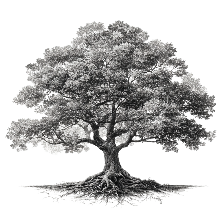 Realistic Tree V2 Vinyl Car Decal Sticker – Waterproof & UV-Resistant 3.4133333333333336"